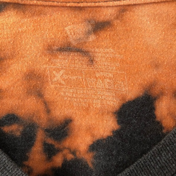 Bleach Tie Dye T-Shirt – Dark Gray Bleach Shirt - Size Small - Upcycled - Picture 4 of 5